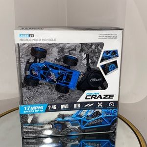 Power Craze Remote control high speed vehicle up to 17 miles an hour.
